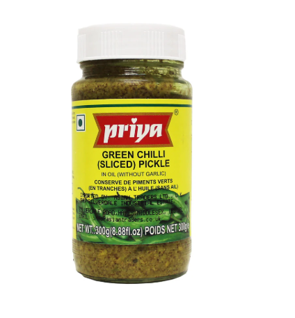 PRIYA GREEN CHILLI PICKLE 300G