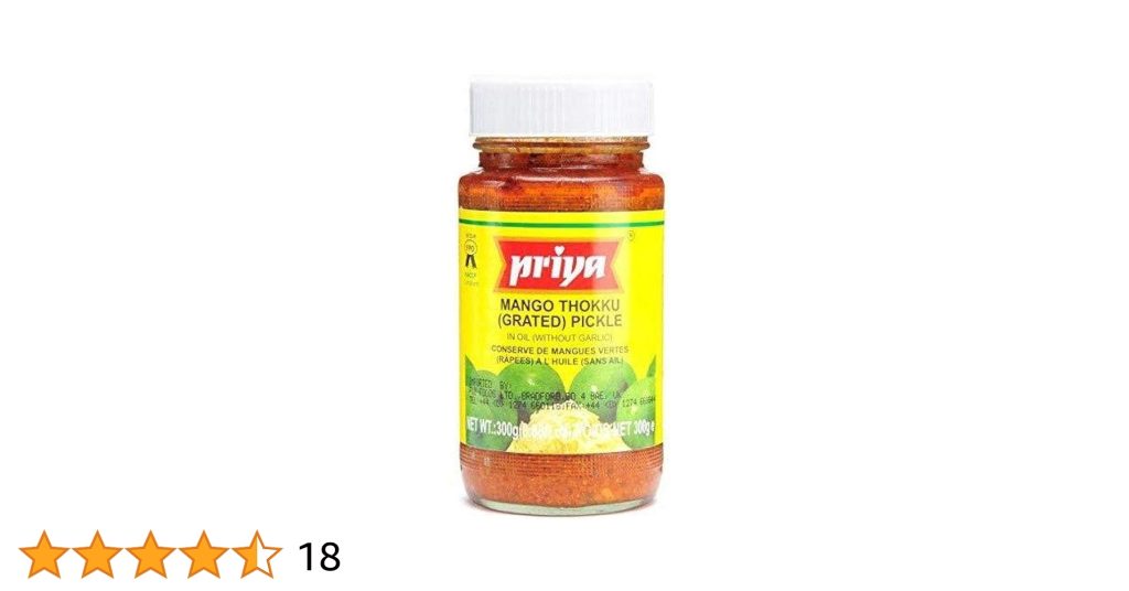 PRIYA MANGO THOKKU PICKLE 300G