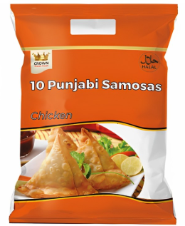 CROWN PUNJABI CHICKEN SAMOSA 10PCS
