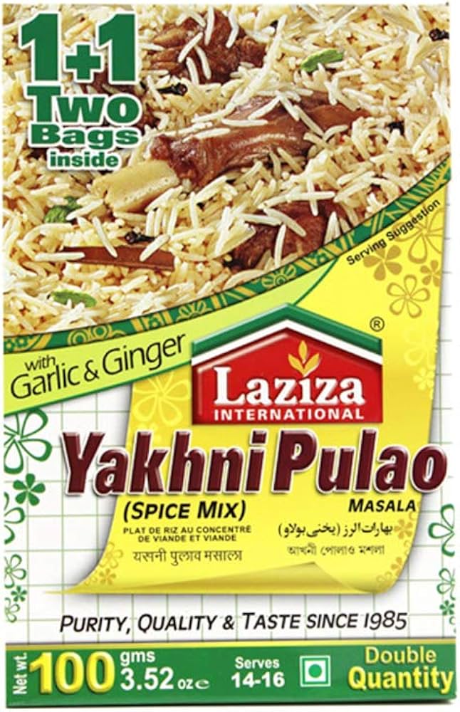 LAZIZA YAKHANI PULAO MASALA 100G