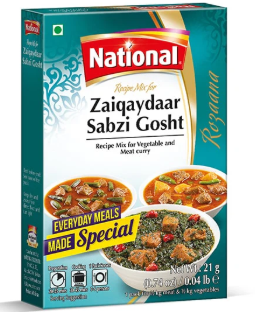 NATIONAL ZAIQAYDAAR SABZI GOSHT 21G