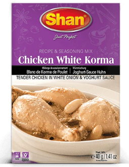 SHAN CHICKEN WHITE KORMA MASALA 40G