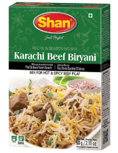 SHAN KARACHI BEEF BIRYANI MASALA 60G
