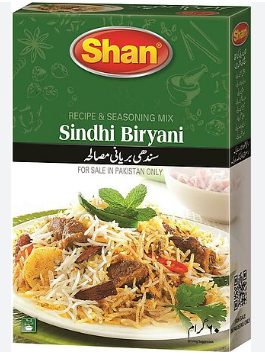 SHAN SINDHI BIRYANI MASALA 120G