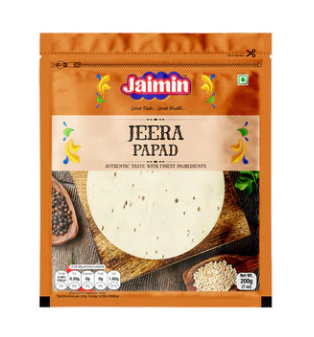 JAIMIN JEERA PAPAD 200 GR
