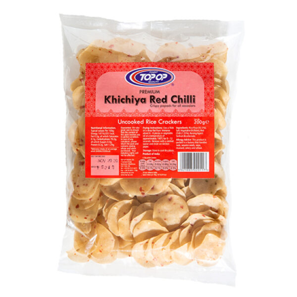 TOP OP RICE PAPDI RED CHILLY 200 GR