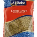 ALI BABA GREEN LENTILS 1KG