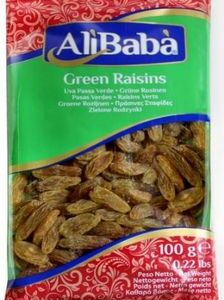 ALI BABA GREEN RAISINS 100 GR