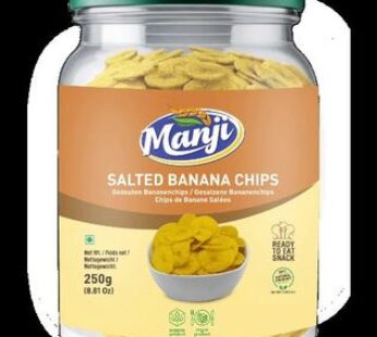 MANJI SALTED BANANA CHIPS 250 G