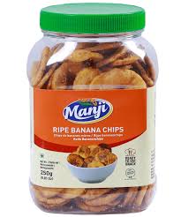 Manji Snacks Banana Chips Ripe 250 gms