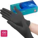 BLACK GLOVES M 100 PCS