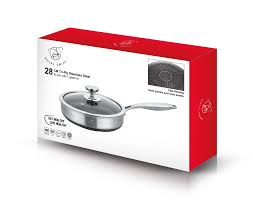 ROYAL SWISS FRY PAN WITH LID 28 CM
