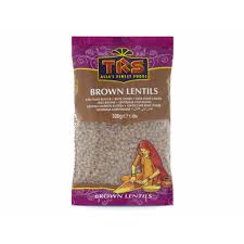 TRS BROWN LENTILS MASOOR WHOLE 500G