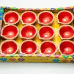 12 PCS 2 INCH RED & GOLDEN FD 1