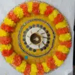 FANCY RANGOLI WITH DIYA