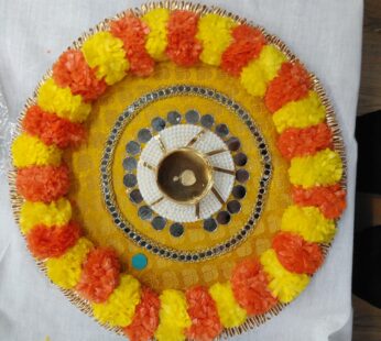 FANCY RANGOLI   WITH DIYA
