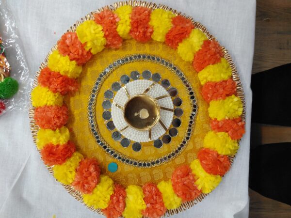 FANCY RANGOLI WITH DIYA