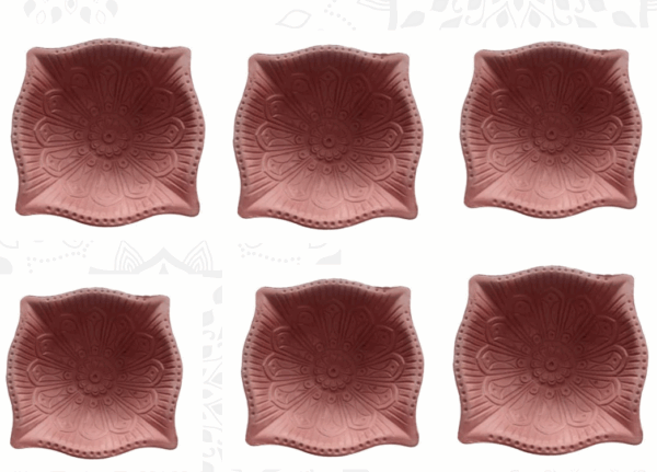 FANCY RAW DIYA 2 INCH 6 SET