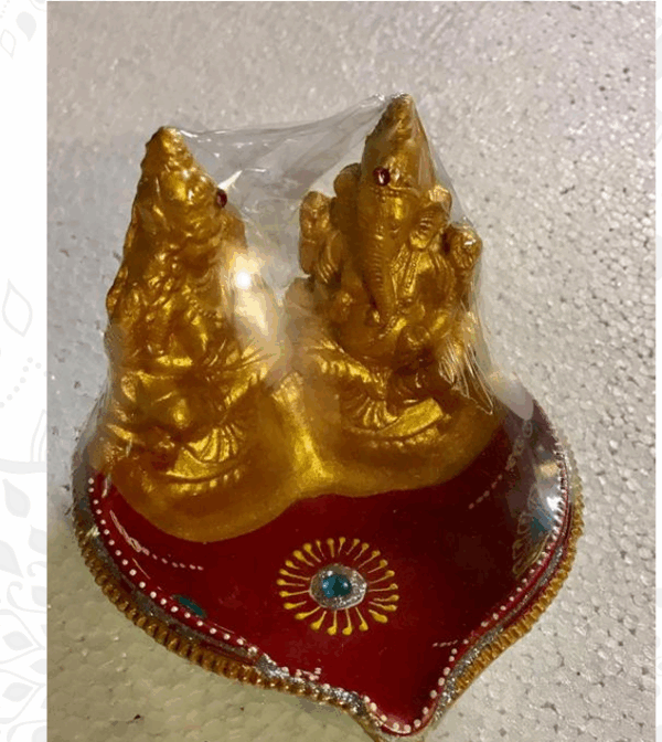 LUXMI GANESH AKHAND DIYA 5 INCH FD 64