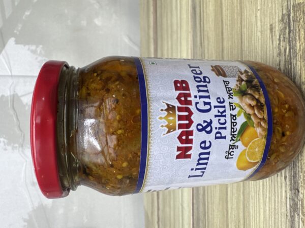 NAWAB LIME GINGER PICKLE 400 GR
