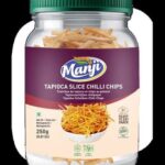 MANJI TAPIOCA SLICE CHILLY CHIPS 250G
