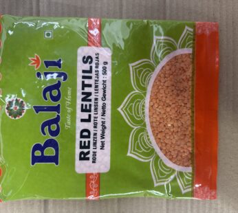 BALA JI RED LENTILS 500 GR