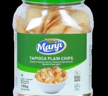 MANJI TAPIOCA PLAIN CHIPS 150 G