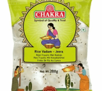 CHAKRA RICE VADAM JEERA 200 GR