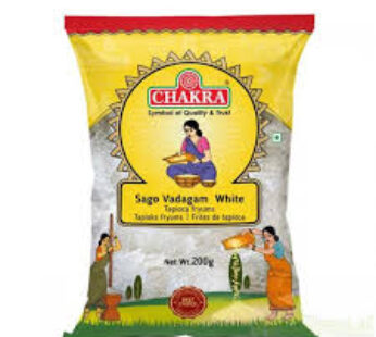 CHAKRA SAGO VADAGAM WHITE 200 GR