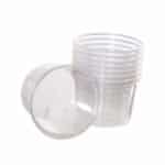 PP ROND BEKER MET DEKSEL 350 CC