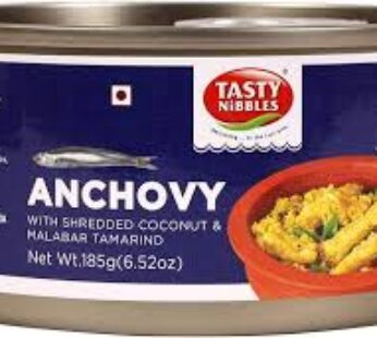 TASTY NIBBLES ANCHOVY WITH SHREDDED COCONUT & MALABAR TAMARIND 185 GR