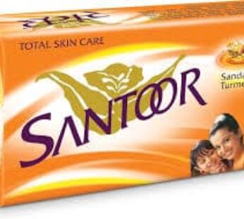 SANTOOR SANDAL &TURMERIC SOAP ORANGE 150 GR