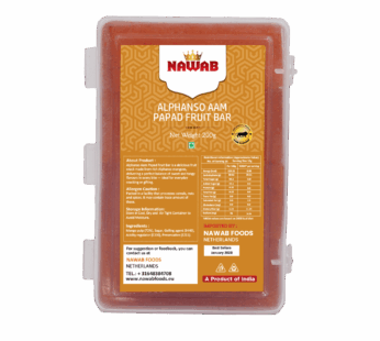 NAWAB ALPHONSO AAMPAPAD FRUIT BAR YELLOW 200G