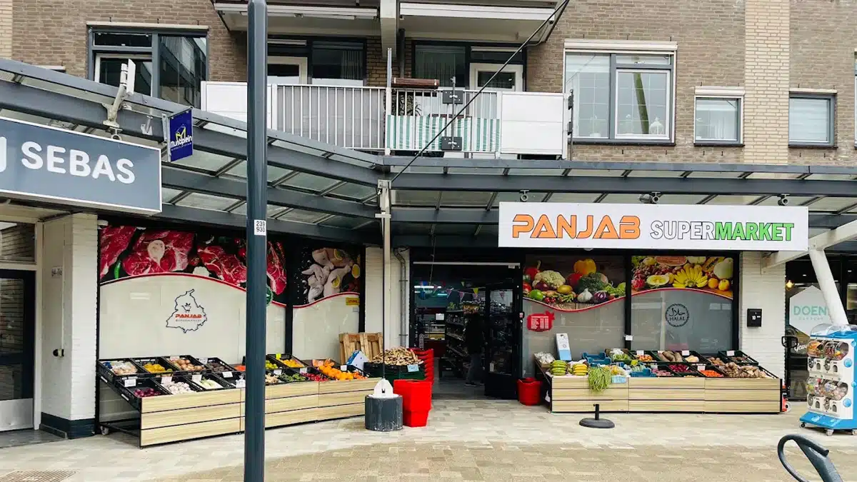 Punjab supermarket outside area