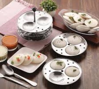 KOMAL STAINLESS STEEL HAWKINS IDLI STAND 3 PLATES
