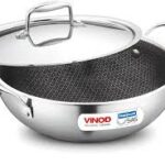 VINOD PLATINUM KADAI WITH LID 22 CM (2.5 L)