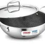 VINOD PLATINUM KADAI WITH LID 22 CM (2.5 L)