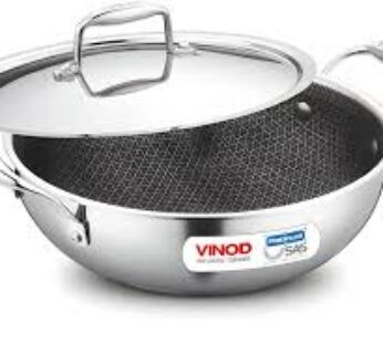 VINOD PLATINUM KADAI WITH LID 22 CM (2.5 L)