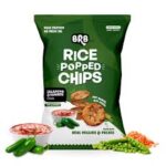 BRB RICE POPPED JALAPENO & TOMATO CHIPS 48 GR
