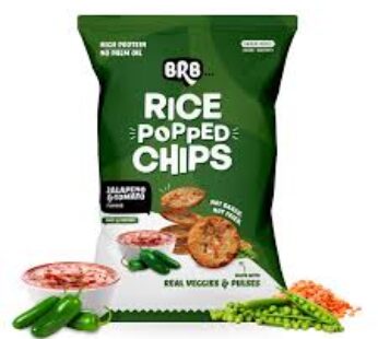 BRB RICE POPPED JALAPENO & TOMATO CHIPS  48 GR