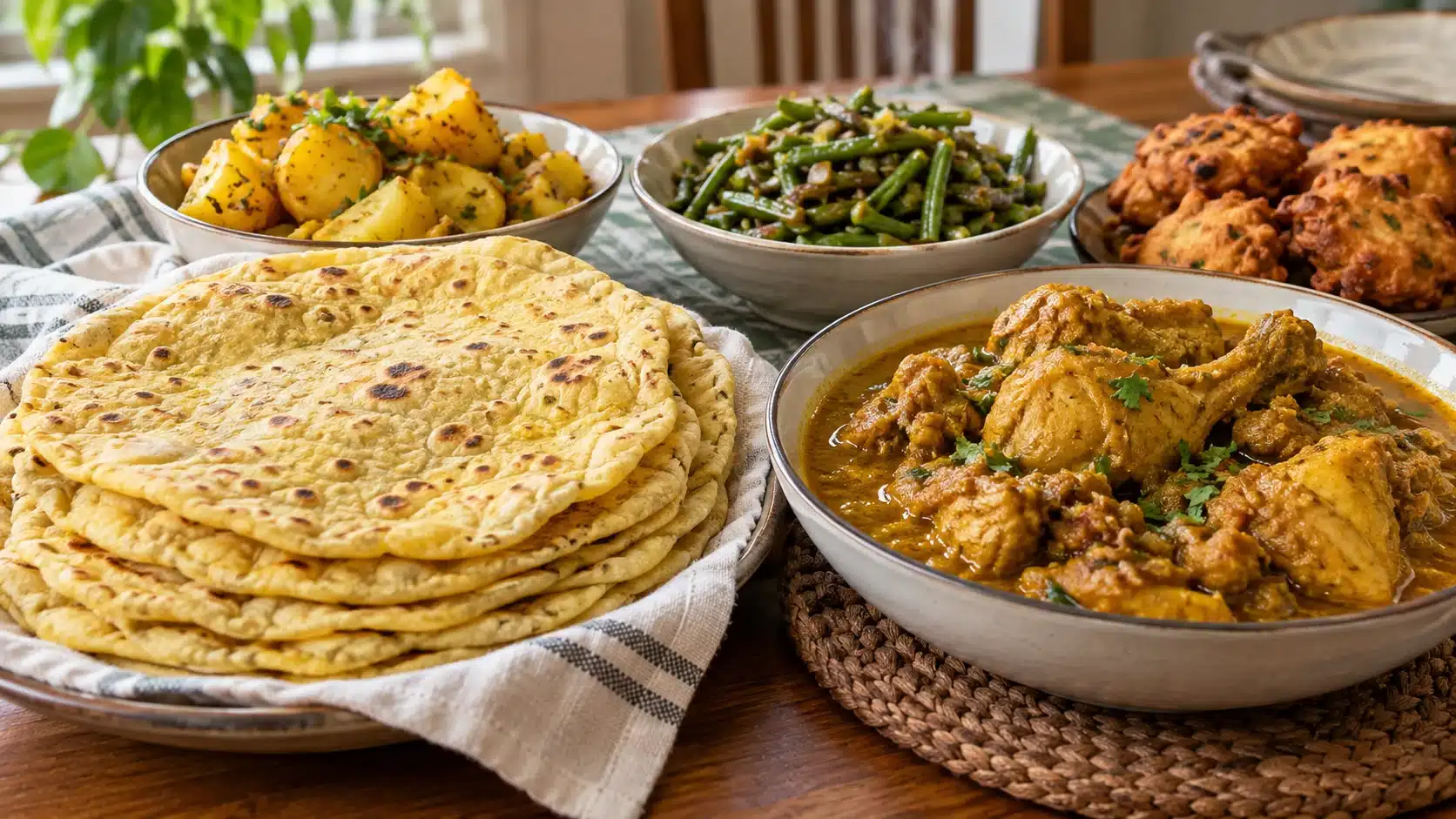 Surinaams-Hindustani Cooking: Roti, Bara and Masala