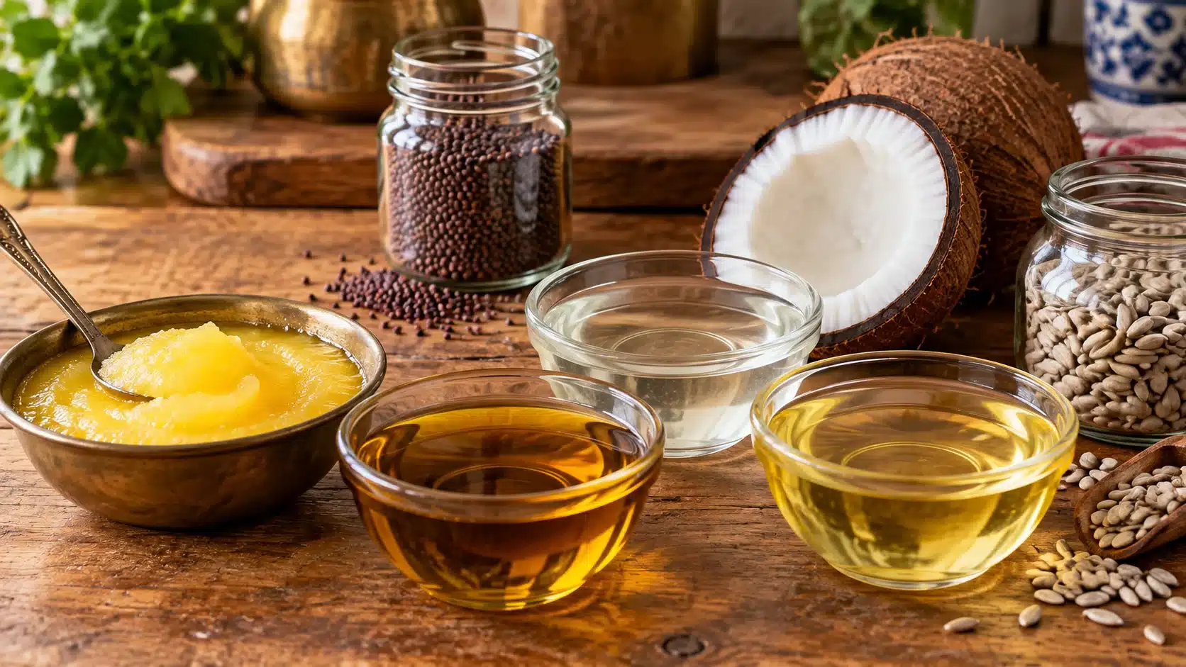Ghee, Mustard Oil or Sunflower: Which to Cook With