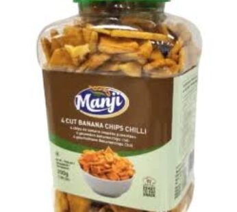 MANJI 4 CUT BANANA CHIPS CHILLY 200 GR