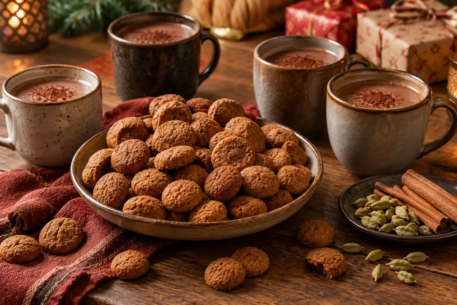 Sinterklaas met een Indiase twist: chai-pepernoten en masala chocolademelk